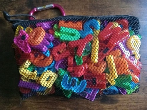 Lot magnetic alphabet - of,